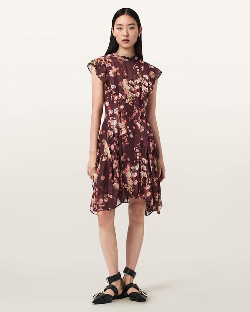 Fleur Asymmetric Floral Dress