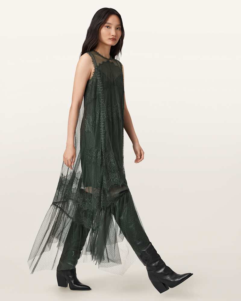 Clara Mesh Midi Dress