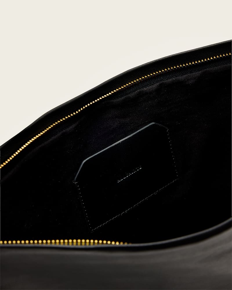 Bettina Large Leather Clutch Bag