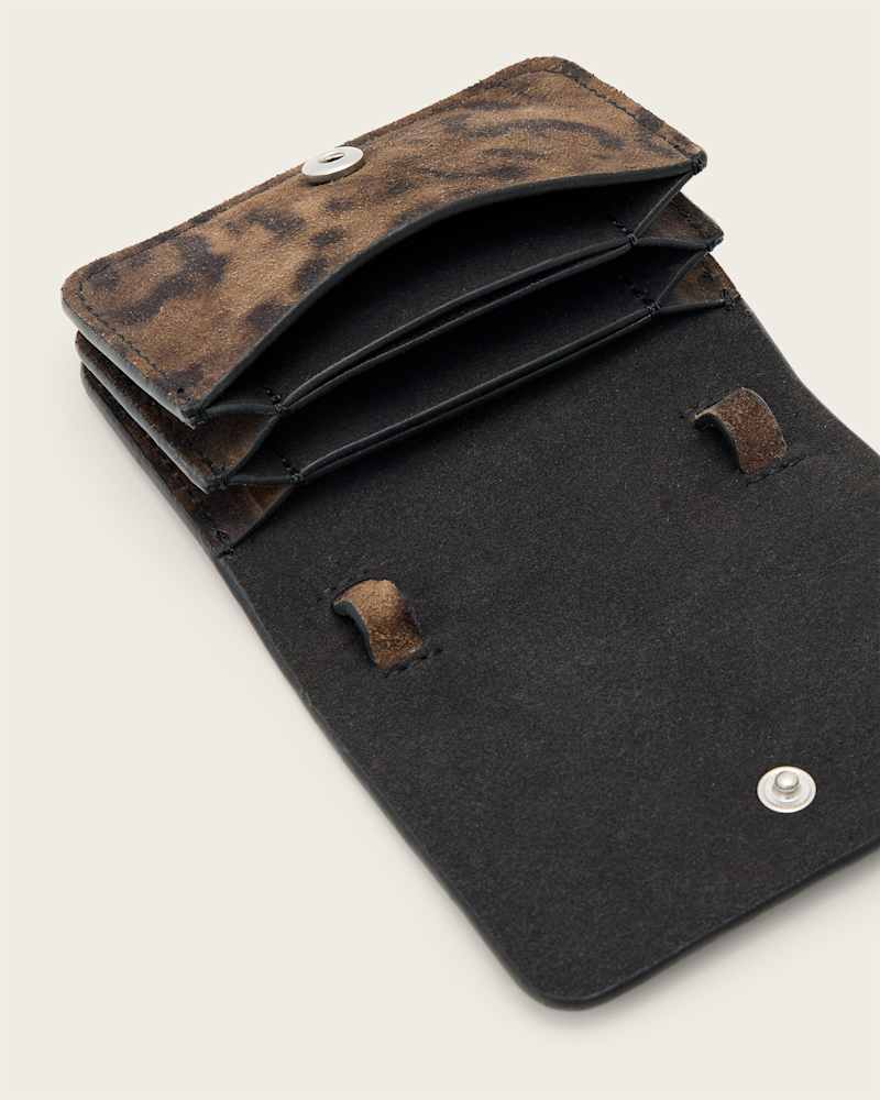 Honore Leopard Print Suede Crossbody Bag