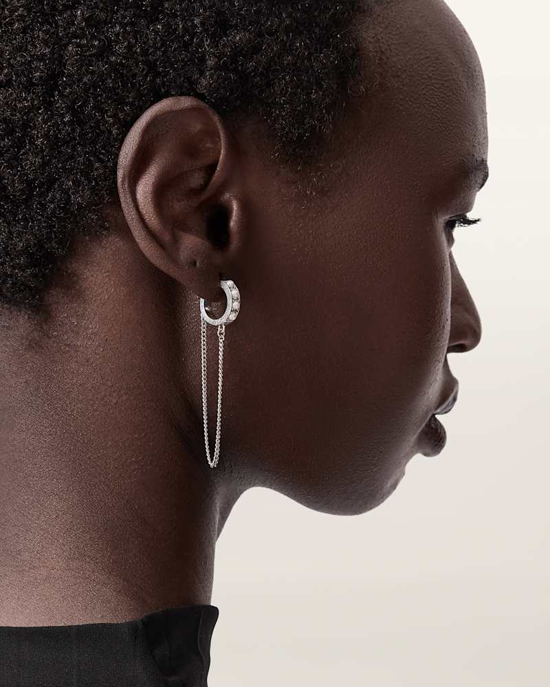 Nellie Chain Huggie Earrings 