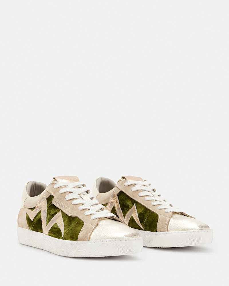 Sheer Leather Bolt Trainers