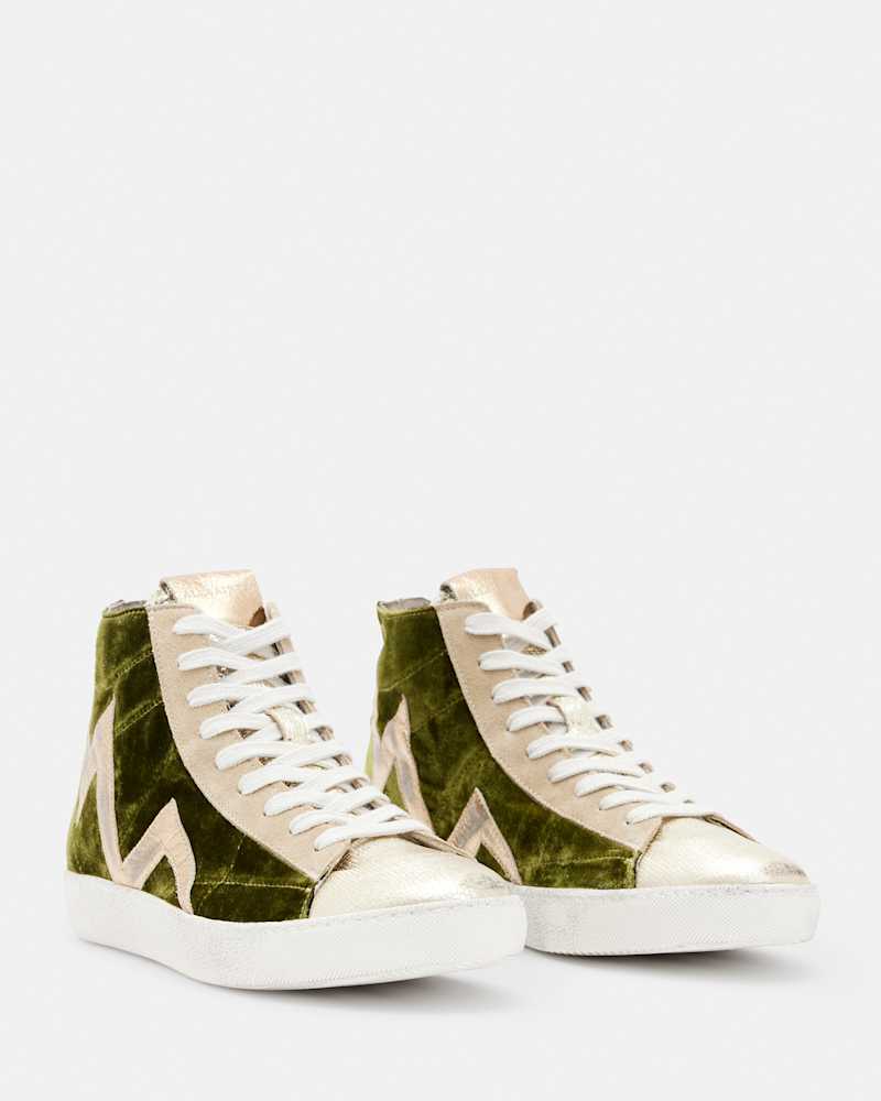 Tundy Bolt High Top Leather Trainers