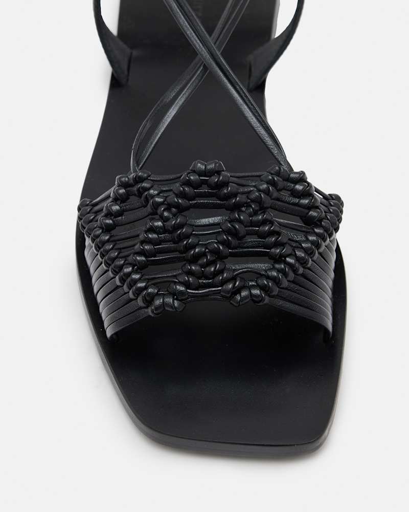 Donna Leather Rope Strappy Sandals