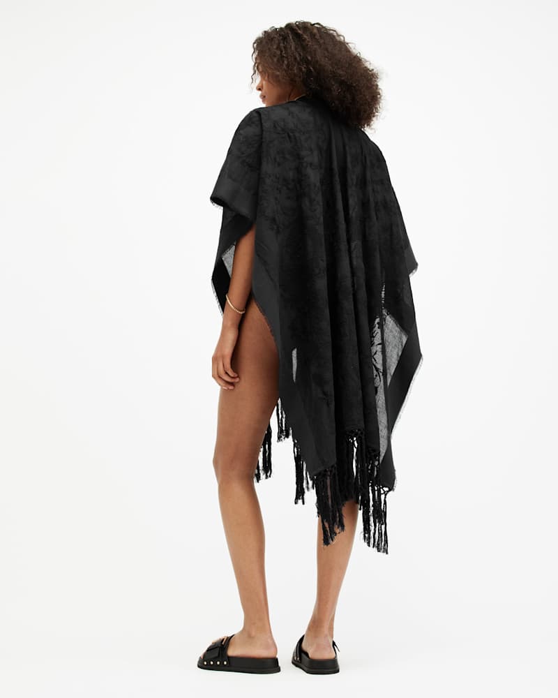 Otto Embroidered Ruana Scarf