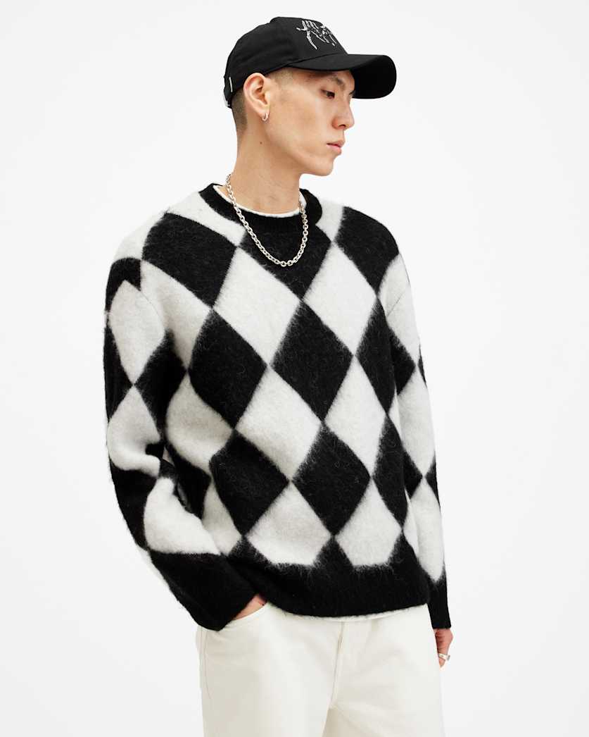 Joker Oversized Argyle Jacquard Jumper