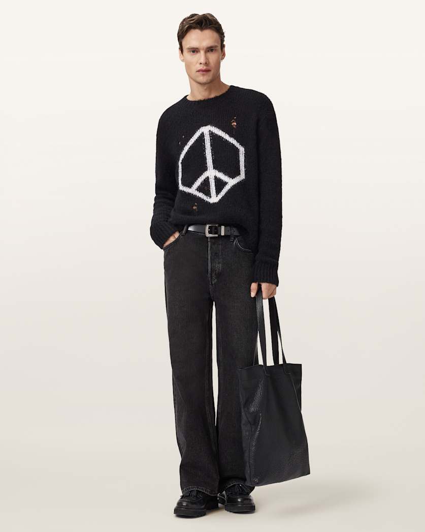 Message Oversized Wool Jumper