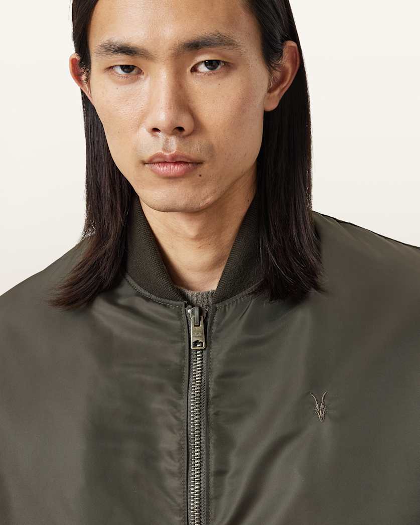 Myler Leather Sleeve Bomber