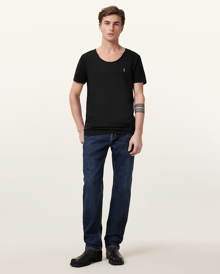 Faris Scoop Neck Slim Fit T-Shirt