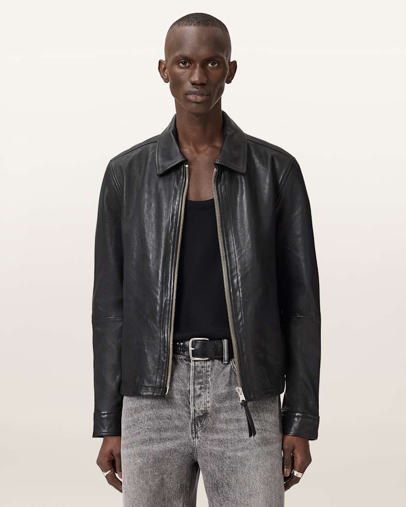 Erol Zip Up Leather Jacket