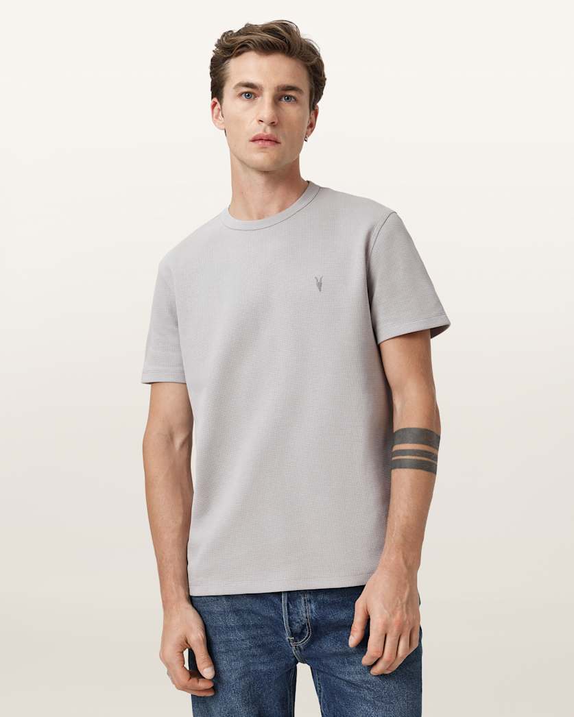 Ellis Waffle Texture Crew Neck T-Shirt