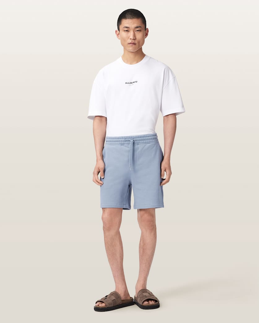 Asher Straight Fit Ramskull Sweat Shorts
