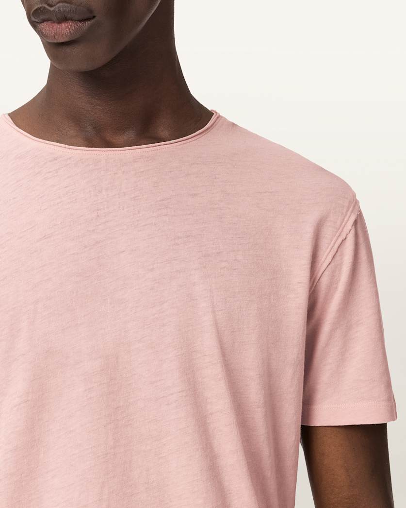 Figure Crew Neck Raw Edge T-Shirt