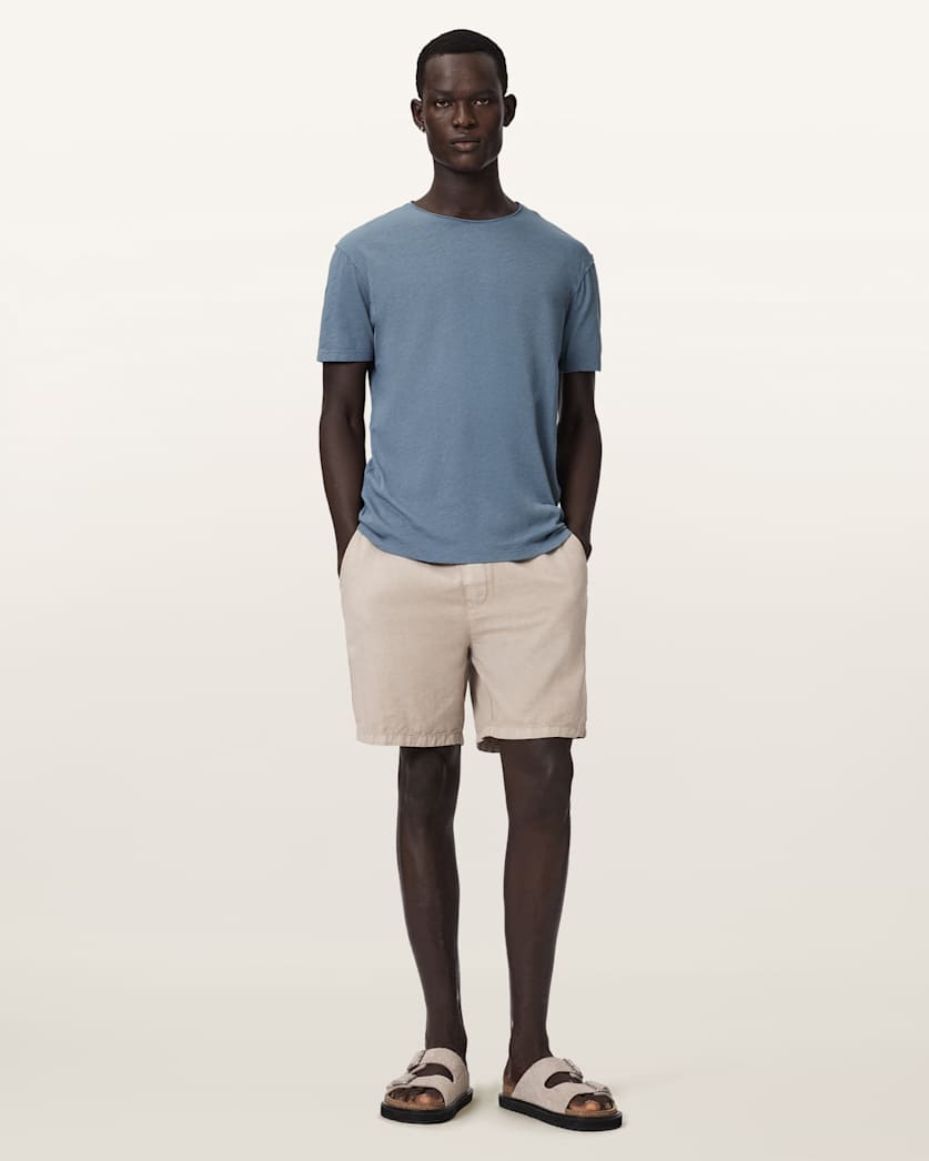 Figure Crew Neck Raw Edge T-Shirt