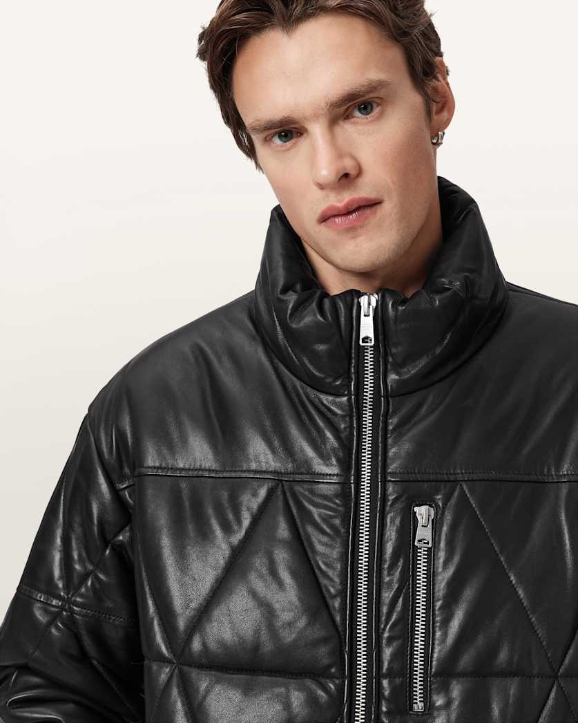 Brockwell Leather Puffer Jacket