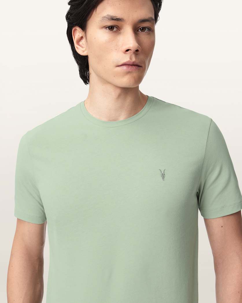 Brace Brushed Cotton Crew Neck T-Shirt