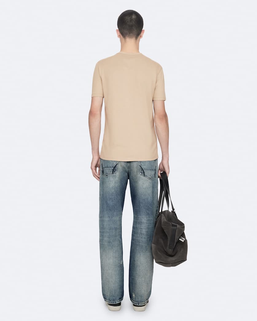 Brace Brushed Cotton Crew Neck T-Shirt