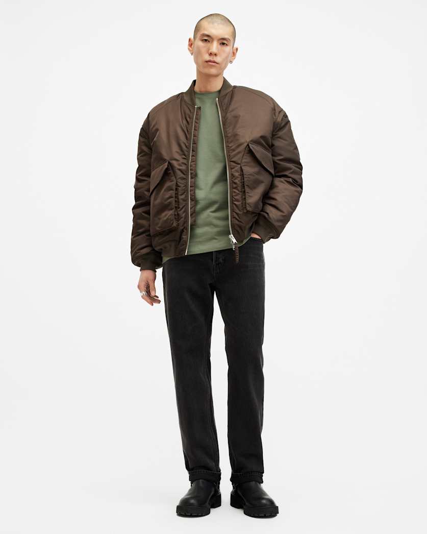 Brace Brushed Cotton Crew Neck T-Shirt