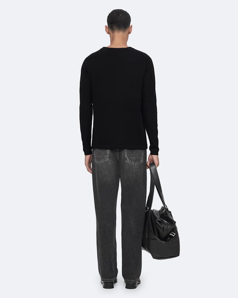 Isaac Waffle-Knit Long-Sleeve T-Shirt