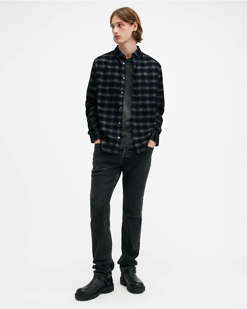 Kink Corduroy Checked Relaxed Fit Shirt