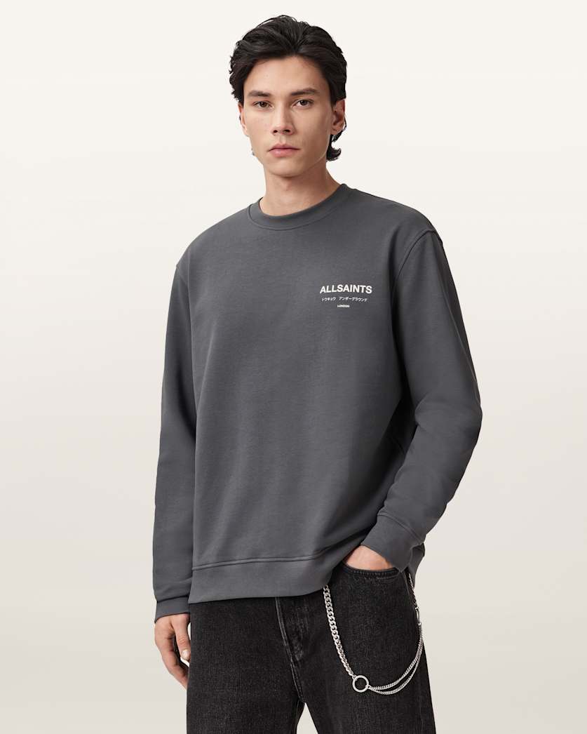 Underground Relaxed Fit Crew Neck Sweatshirt