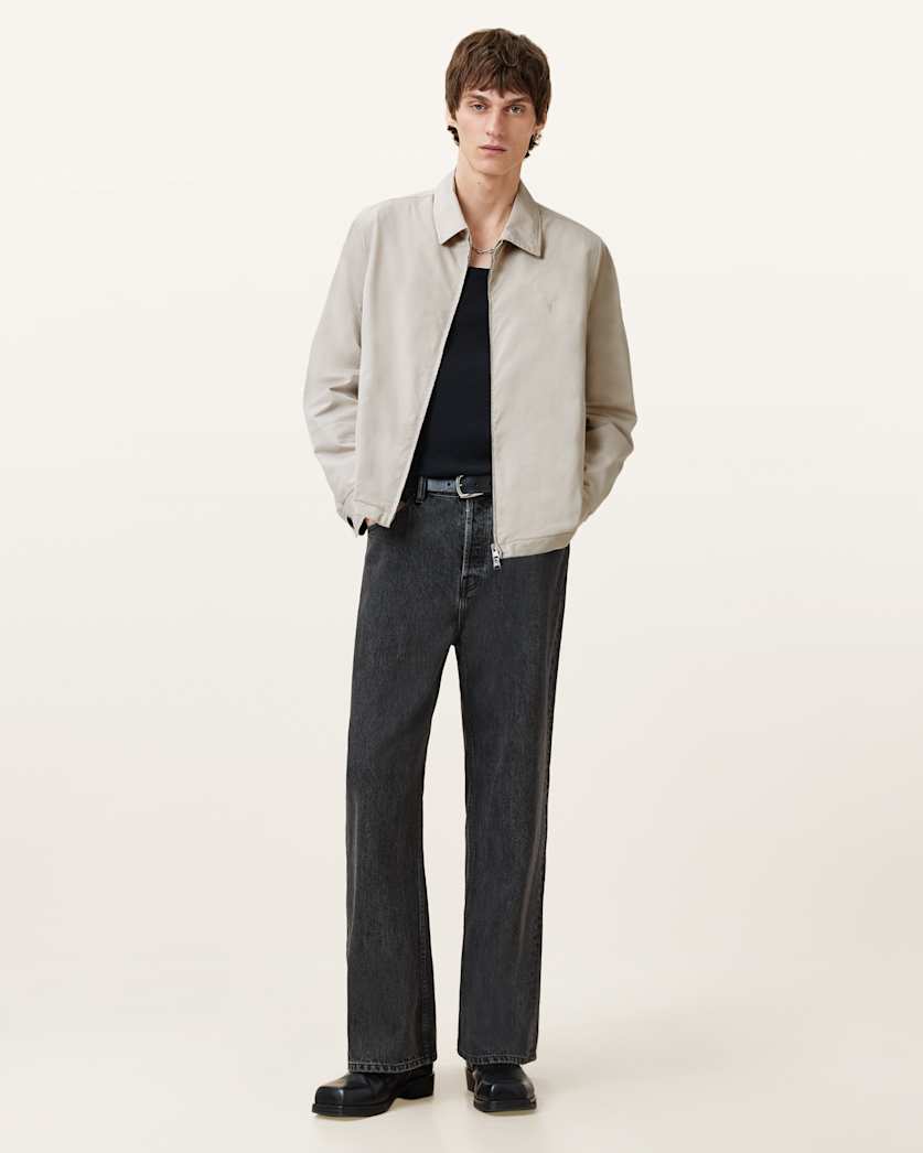 Trey Taupe Ramskull Pointed Collar Jacket