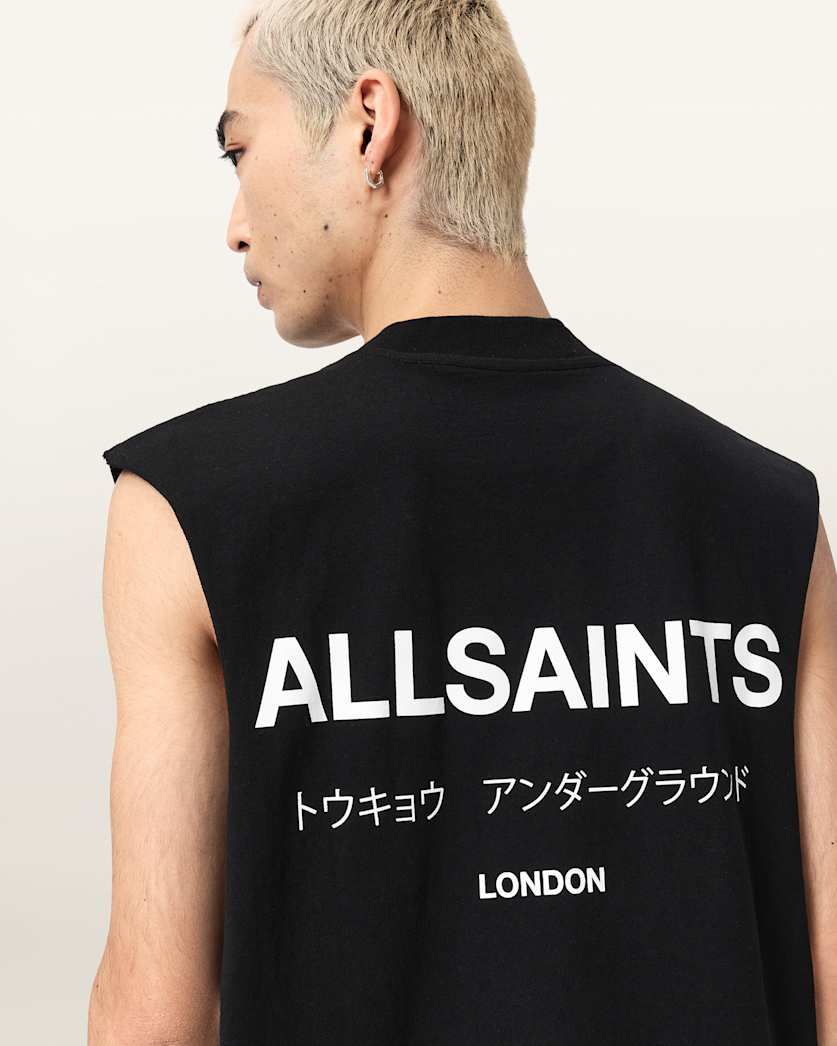 Underground Sleeveless Crew Neck T-Shirt
