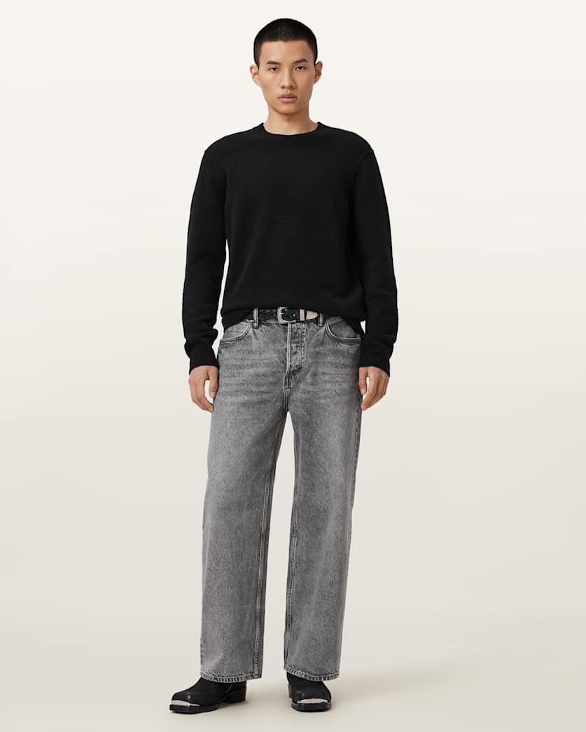 Patern Crew Neck Jumper