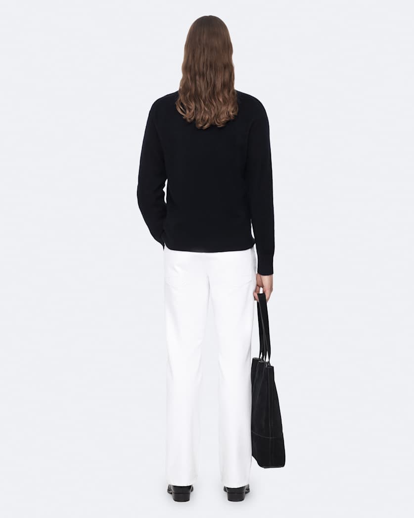 Merino wool Henley jumper