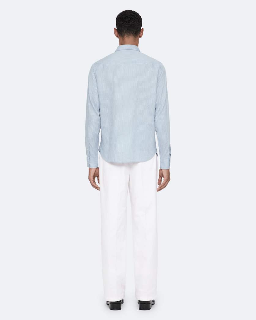 Stretch-cotton straight-leg chinos
