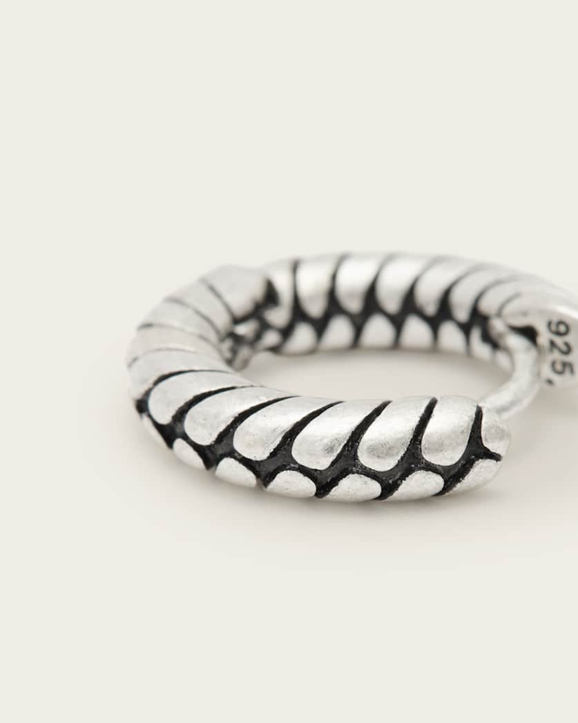 Python Sterling Silver Hoop Earring