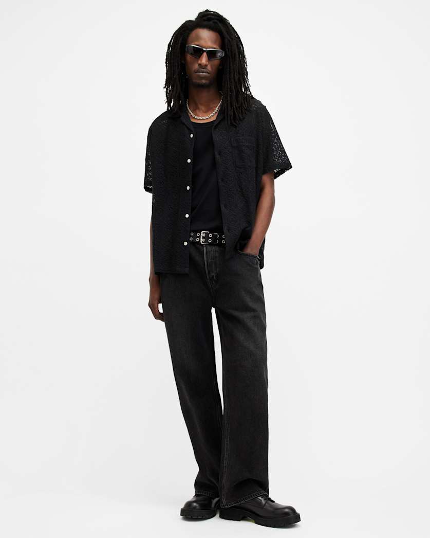 Harden Hexagon Lace Relaxed Fit Shirt