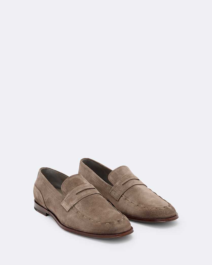 Jules Hand-Stitched Suede Loafers