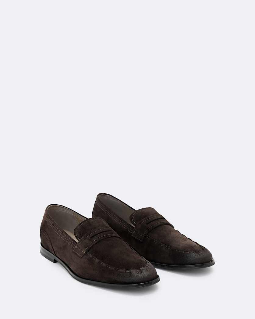 Jules Hand-Stitched Suede Loafers