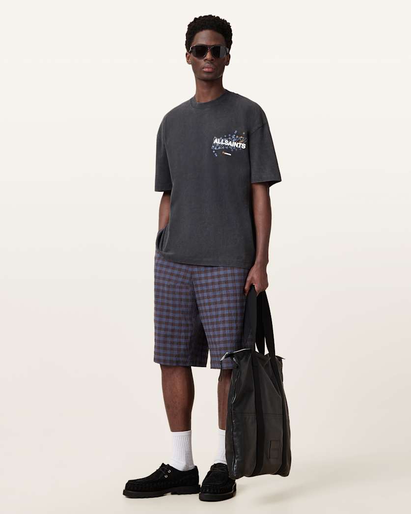 Wavy Oversized Crew Neck T-Shirt