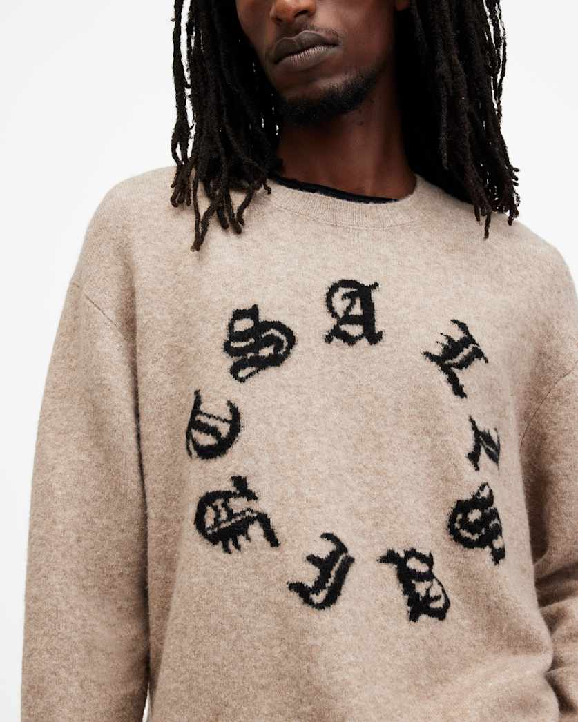 Scripture Gothic Jacquard Logo Jumper