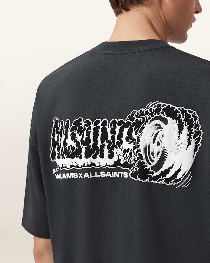 Williams X AllSaints Burnout Crew Neck T-Shirt