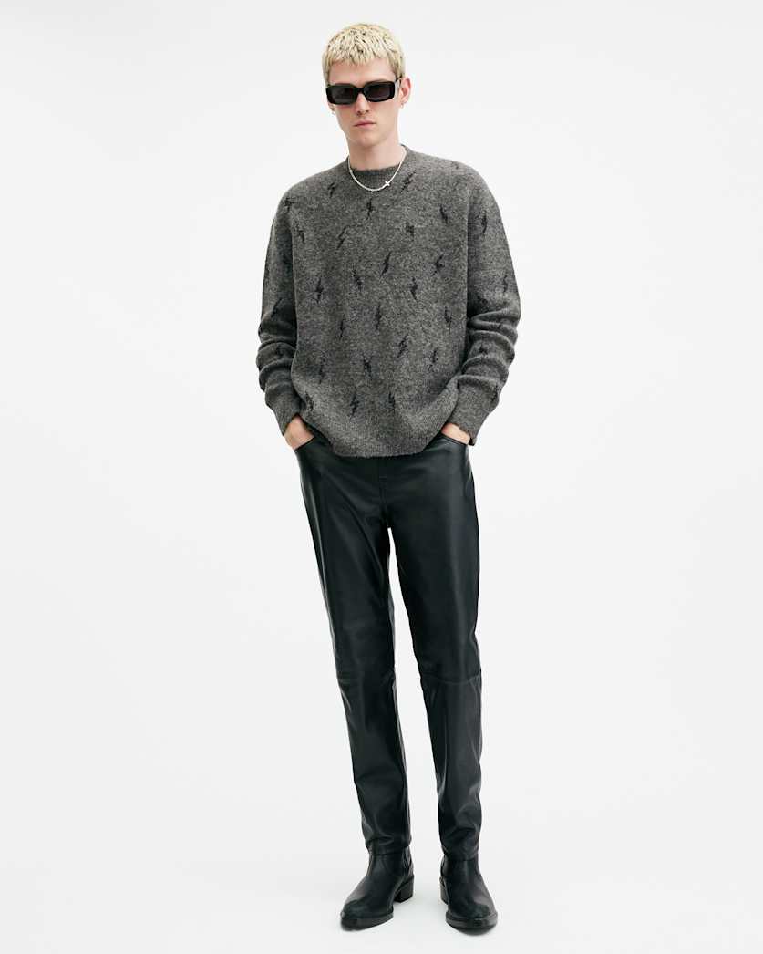 Zap Oversized Crew Neck Jumper