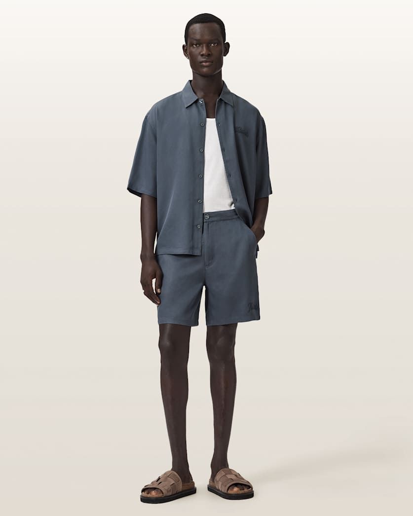 Circe Straight Fit Odyssey Shorts MOONSTONE BLUE | ALLSAINTS