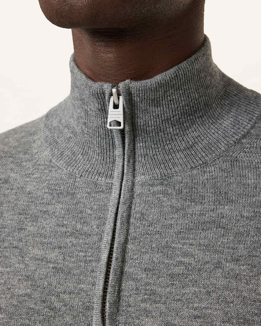 Kilburn Zip Funnel Neck Ramskull Jumper