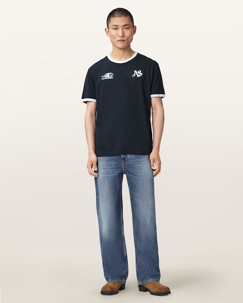 Bleus Short Sleeve Crew Neck T-Shirt