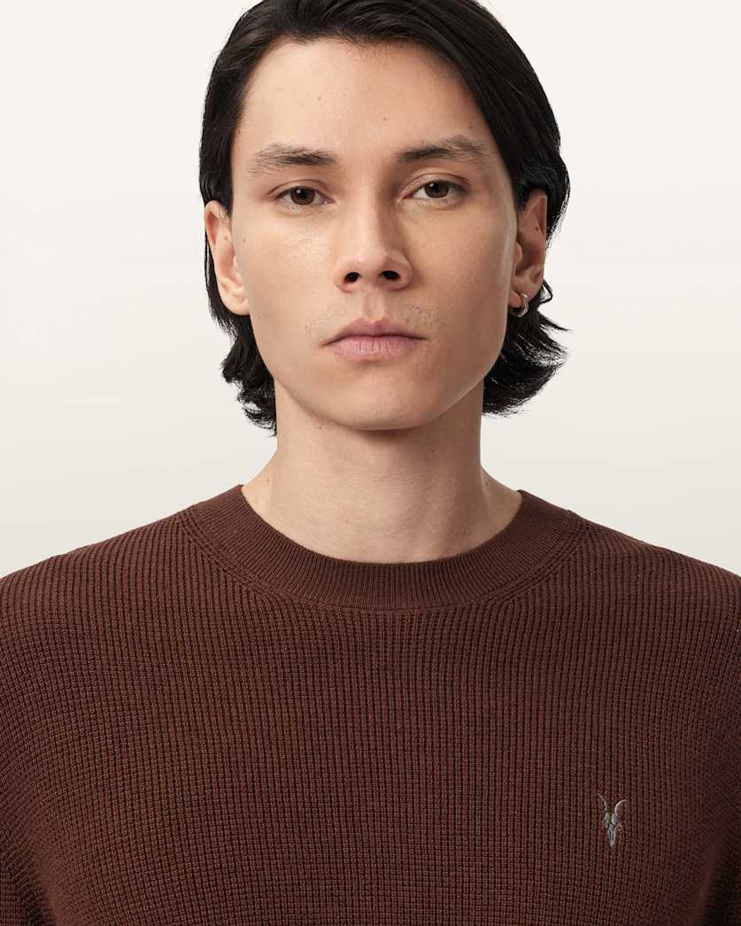 Aspen Waffle Crew Neck Jumper