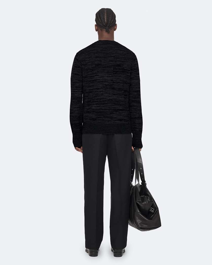 V-neck merino wool jumper