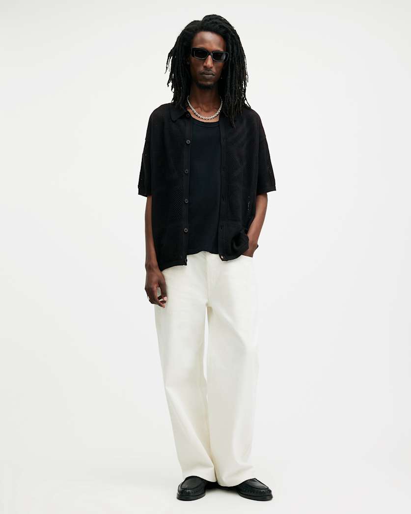 Palma Open Stitch Short Sleeve Cardigan