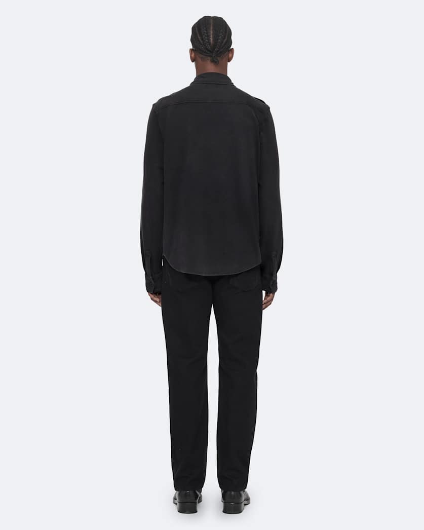 Regular-fit military shirt