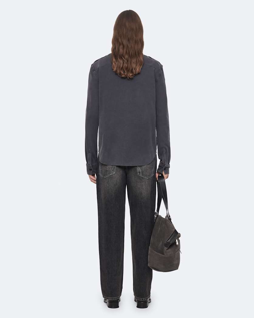 Regular-fit military shirt