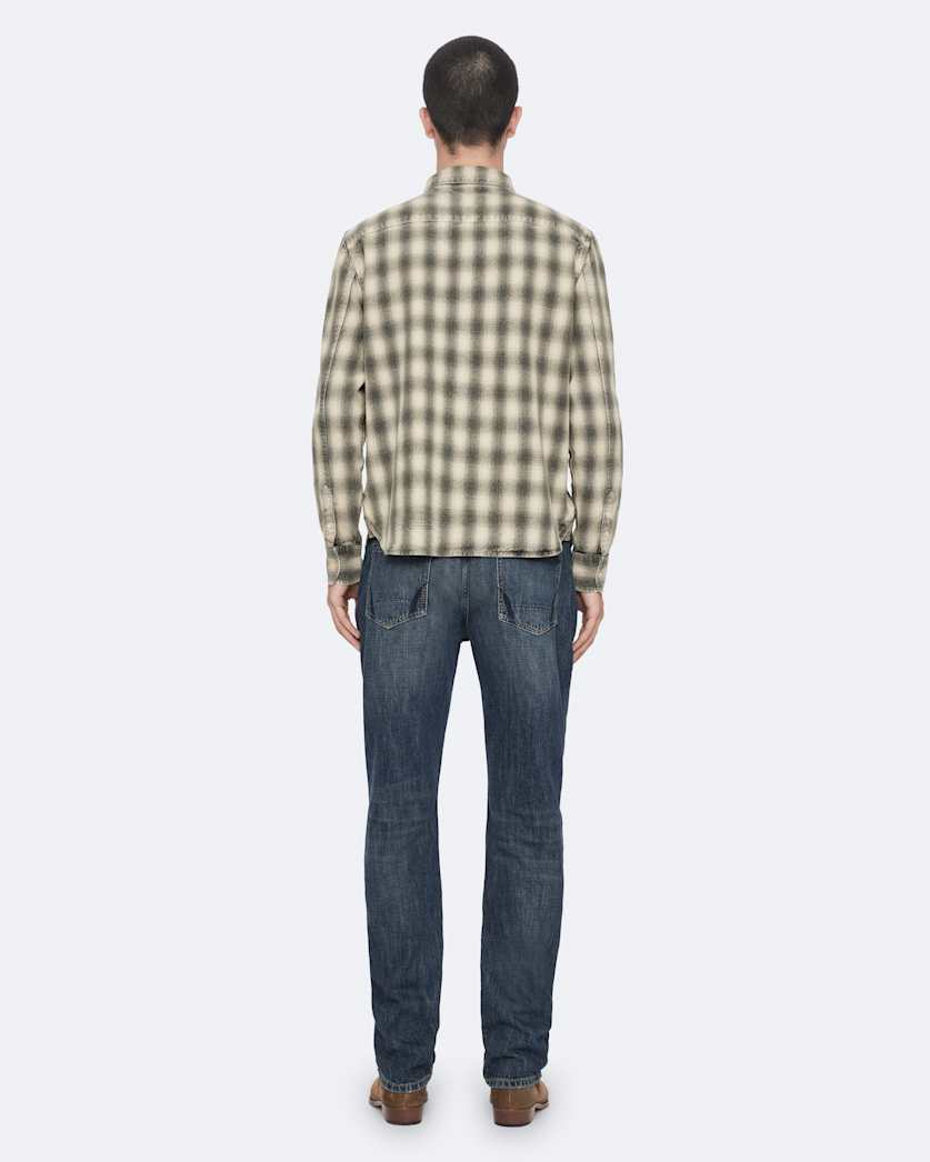 Regular-fit printed check shirt