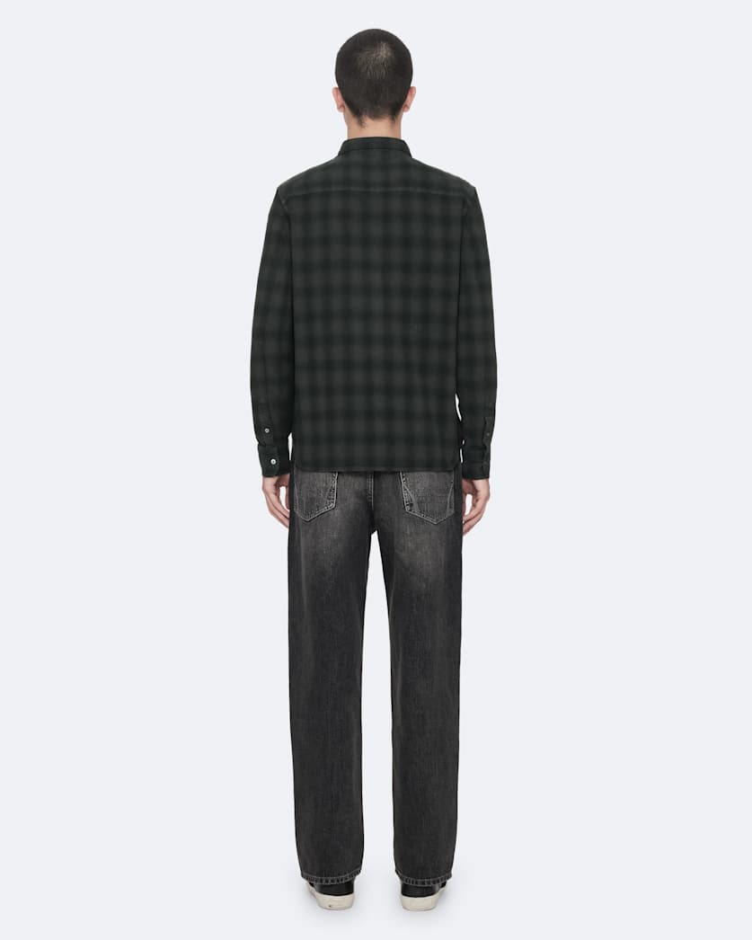Regular-fit printed check shirt