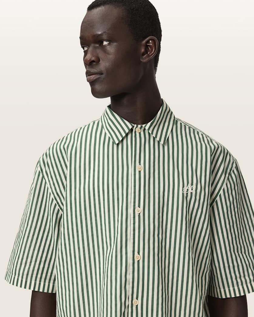Chopin Boxy Short Sleeve Striped Shirt