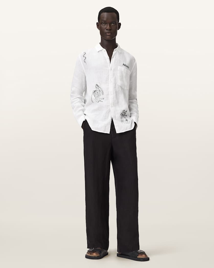 Terror Long Sleeve Linen Shirt